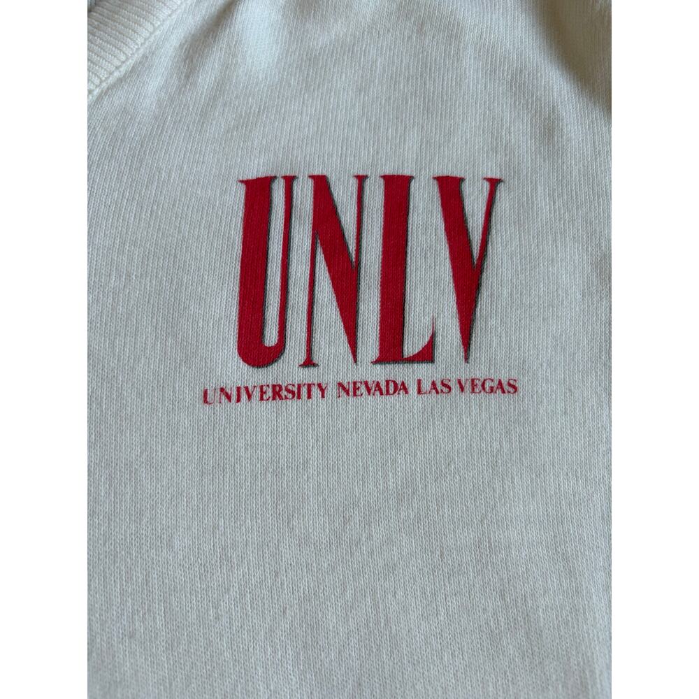VTG McBriar White UNLV Women's V Neck Pullover Sweater Sz M - Picture 11 of 11